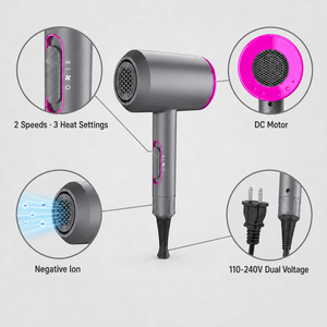 Sèche-cheveux à séchage rapide avec diffuseur - Product Image 5