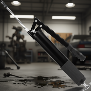 Heavy Duty 10000 PSI Max. Presión DE TRABAJO 20 OZ/600 CC Capacidad Palanca Acción Kit de pistola engrasadora Manguera flexible de 18,5 pulgadas 2 planos - Product Image 2