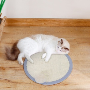 Wall Mounted Luxo <span class=keywords><strong>Cat</strong></span> Scratcher Grande Sisal Arranhando Post Board com Forte Ventosas e Base de Madeira para Cães Brinquedos De Pelúcia - Product Image 5