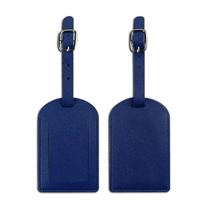 ป้ายชื่อกระเป๋าเดินทางแบบถือขึ้นเครื่องหนัง PU แนวตั้งสีทึบ - Product Image 6