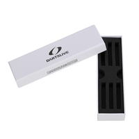 Boîte à stylos personnalisée avec logo, organiseur de papeterie, boîte cadeau, étui à stylos, boîte d'emballage blanche avec mousse