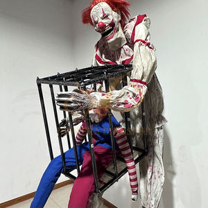 Modelo Animatrónico Eléctrico de Payaso Fantasma de <span class=keywords><strong>Terror</strong></span> para Halloween, Decoraciones Interiores de Metal para Centros Comerciales, Aeropuertos Públicos y Casas Embrujadas - Product Image 3