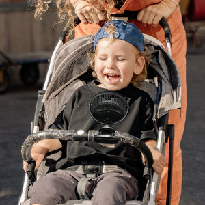 Ventilateur <span class=keywords><strong>pour</strong></span> poussette - Ventilateur <span class=keywords><strong>pour</strong></span> bébé à piles avec 3 vitesses réglables <span class=keywords><strong>pour</strong></span> siège auto bébé, voyage, <span class=keywords><strong>camping</strong></span>, rose - Product Image 2