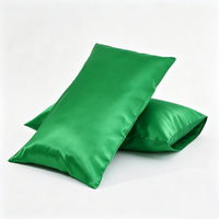 Taie d'oreiller en satin personnalisée, design enveloppe, 100% polyester, housse de coussin douce pour linge de lit d'hôtel, vente en gros, couleur et taille personnalisées