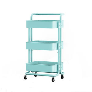 3-Tier Wire Storage Shelves Kitchen Storage Rack Stainless Steel And Plastic Shelf Storage For Home
