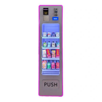 Distributeur automatique commercial compact à écran tactile, paiement par carte bancaire, pour boissons, snacks et cosmétiques