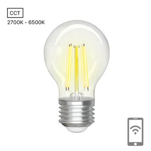 Ampoule wifi intelligente E27 G45 transparente, filament, télécommande, intensité réglable, idéale pour l'éclairage domestique et - Product Image 2