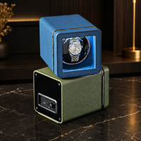 Remontoir de montre individuel avec moteur antimagnétique Mabuchi, 5 modes de rotation, boîte remontoir automatique avec arrêt automatique à ouverture de couvercle et lumière LED