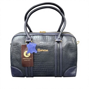Bolsos de Mano Personalizados de Cuero Auténtico BS INTERNATIONAL, Bolsos de Mano de Cuero de Primera Calidad, Ligeros y Ajustables, con Cremallera Grande - Product Image 4