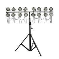 Support de treillis DJ à charge de 90 kg, trépied de levage manuel, support de lampe, barre transversale double couche pour éclairage de surface