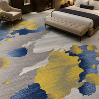 Tapis Axminster en laine et nylon sur mesure de luxe, tapis mural pour chambre d'hôtel 5 étoiles