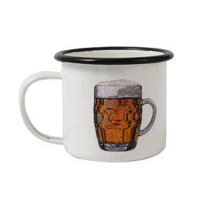 Robusto bote de leche de esmalte blanco de 350ml con escala integrada y ayuda para verter resistente a los arañazos para todas las cocinas - Product Image 6