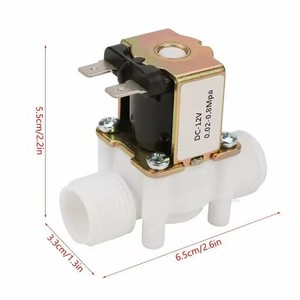 Válvula Solenoide Normalmente Cerrada de Plástico con Rosca Externa 12V 24V 110V 220V Normalmente Abierta para Agua de 0.02-0.8Mpa 1/2" - Product Image 4