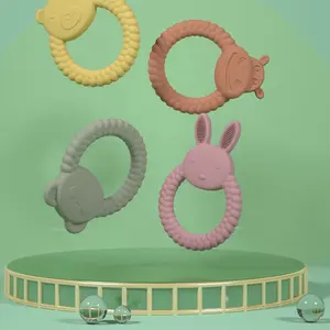 새로운 디자인 아기 물건 장난감, 유아 동물 실리콘 Teether