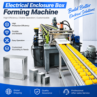 Machine de formage à rouleaux de haute précision à commande PLC pour boîtiers électriques à changement de taille automatique pour armoires industrielles