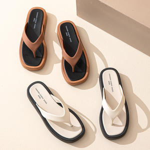 Damen Slipper Style Soft Sole Open Toe Flip-Flops Schnellt rocknende Outdoor-Strands andalen für den Komfort der Frühlings saison - Product Image 3