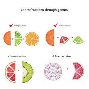 Nouveaux jouets éducatifs en bois pour enfants : aides pédagogiques pour l'apprentissage des <span class=keywords><strong>fractions</strong></span> en classe - Product Image 3