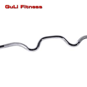 <span class=keywords><strong>Barre</strong></span> de musculation incurvée Guli Fitness 47 pouces en acier chromé, <span class=keywords><strong>barre</strong></span> olympique Super <span class=keywords><strong>EZ</strong></span> pour triceps avec colliers à ressort de 50 mm - Product Image 5