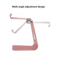 Support de téléphone flexible multifonctionnel en alliage d'aluminium pour diffusion en direct, support de tablette de bureau réglable en hauteur, adhésif