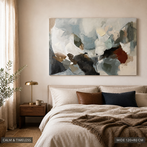 Stampa su Tela Astratta di Alta Qualità, Dipinto a Olio Fatto a Mano, Arte Murale Incorniciata per Decorazione d'Interni di Uffici, Hotel e Gallerie - Product Image 5