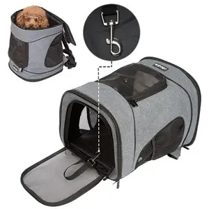 Sac à main pour animaux de compagnie sac portable respirant sac à dos pliable de voiture de voyage peut être personnalisé sac pour animaux de compagnie