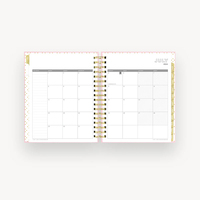 Libreta de Notas Personalizada con Impresión Ecológica, Tapa Dura, Espiral Dorada, Papel de 80/100 Gsm, Diario, Agenda, Planificador Diario, Semanal y Mensual