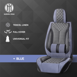 ชุดหุ้มเบาะรถยนต์หนังแท้ Marcan ดีไซน์ทรงวีทันสมัย แบบครอบคลุม 360 องศา เหมาะสำหรับรถยนต์หลากหลายรุ่น - Product Image 3