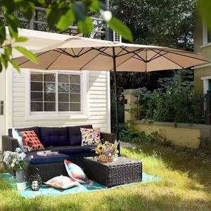 Sombrilla de Patio de Tres Toldos a Precio Mayorista, Parasol Grande de Jardín de 4.45m con Manivela - Product Image 4