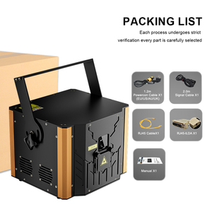 SHEHDS Láser de Alta Potencia de 12w, Animado, <span class=keywords><strong>DMX512</strong></span>, Control por Aplicación ILDA, 12 RGB, Láser DJ, Constellaser, Láser de Animación para Discotecas, Fiestas y Clubs - Product Image 3