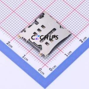 HYCW48-SIM06-150B SIM Card Connector SMD Connector Card Tray Type Micro SIM Card Card Holder With Card Detection - Product Image 1