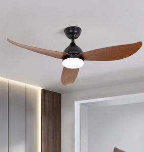 52-Inch Hiện Đại Ngoài Trời Hộ Gia Đình Quạt Trần LED Ánh Sáng Điều Khiển Từ Xa Chuyển Đổi Gỗ Hạt ABS Lưỡi Tinh Khiết Dây Đồng Động Cơ ABS - Product Image 4