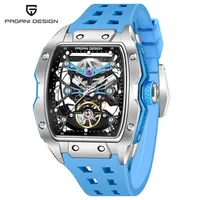 Montre automatique pour homme PAGANI DESIGN YS018, verre saphir, nouveau design tendance, mouvement transparent à fond creux, montre de luxe pour homme