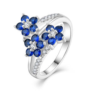 Женское кольцо Qingxin, изящное ювелирное изделие, 925 серебряного цвета с изумрудом и фианитом - Product Image 2