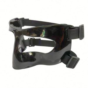 Casco Deportivo con Protector Nasal, Máscara de Baloncesto, Protector Facial, Correa Elástica Ajustable, Ligero, de Acero Inoxidable - Product Image 3