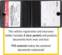 Porte-documents d'assurance automobile en PVC personnalisés, marque JMZ, modèle GT-QCT001