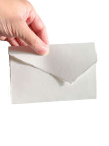 Tùy Chỉnh In Thiệp Chúc Mừng Thẻ Nghệ Thuật Giấy Kỹ Thuật Số In Ấn Dập Nóng Deckle Cạnh Không Thường Xuyên Tay Rách Cán Flap Kinh Doanh - Product Image 5