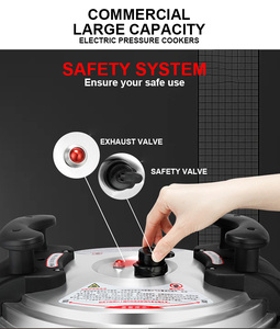 Cuisinière à pression électrique professionnelle en acier inoxydable <span class=keywords><strong>de</strong></span> 15 L pour usage commercial et hôtelier, grande marmite intelligente multifonctionnelle - Product Image 4