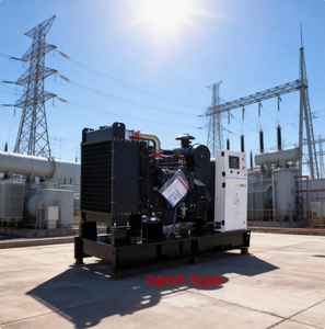 Générateur diesel à châssis ouvert 12 kW, triphasé, 15 kVA, refroidi par eau, alternateur sans balais 100 % cuivre pour la construction industrielle - Product Image 1