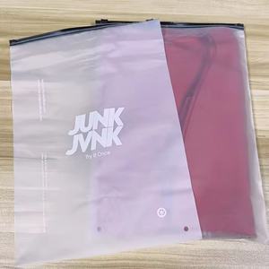 Custom Printed Frosted Zipper-Locked Garment <strong>Packaging</strong> <strong>Bags</strong> Personalized with Brand Logos Free Shipping - Product Image 1