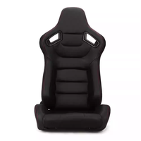 Siège baquet de course universel 2026 en nylon rouge de haute qualité, réglable, en cuir PVC, pour simulateur de véhicule et voiture modifiée