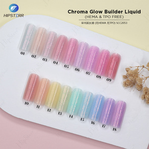 Chroma Glow Builder Liquid HEMA &amp; TPO FREE Biab <strong>Nail</strong> Builder Self-Leveling OEM/ODM Soak Off Biab Builder <strong>Nail</strong> Gel in a Bottle - Product Image 4