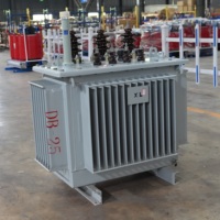 Transformateur de puissance triphasé à noyau en fer immergé dans l'huile LBAJI 125 kVA certifié CE S11-M-125/10 Entrée 10 kV Sortie 0,4 kV 50 Hz