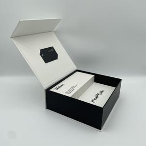 Elegante Premium-Logo-Geschenkboxen mit glänzendem UV-Spot, schwarz-weiß, klein, steif, mit Magnetverschluss, individuelle Sonnenbrillen-Verpackungsbox - Product Image 3