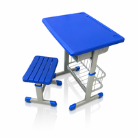 Ensemble de mobilier scolaire : bureau et chaise pour étudiant, idéal pour l'apprentissage à domicile, bureau d'étude pour enfants, ensemble chaise et bureau en plastique.