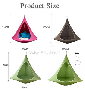 <span class=keywords><strong>Tente</strong></span> <span class=keywords><strong>suspendue</strong></span> imperméable pour enfants et adultes, mobilier d'intérieur, <span class=keywords><strong>tipi</strong></span>, cabane - Product Image 4