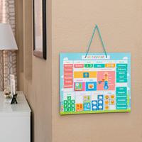 Tableau de récompenses HZXT pour enfants, tableau d'autodiscipline, enregistrement des récompenses et des punitions, autocollant mural en papier magnétique, tableau blanc