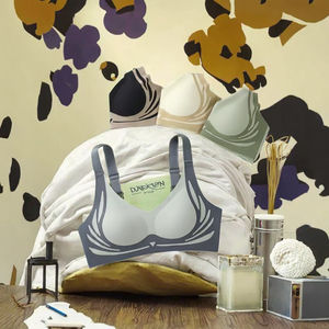 Reggiseno da donna <span class=keywords><strong>Push</strong></span>-<span class=keywords><strong>Up</strong></span> attivo <span class=keywords><strong>Push</strong></span>-<span class=keywords><strong>Up</strong></span> da corsa <span class=keywords><strong>doppio</strong></span> reggiseno Top senza cuciture con Logo senza tracce imbottito e traspirante in pizzo solido - Product Image 3