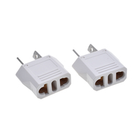 Adaptateur de prise AU, 2 broches plates, mini convertisseur US EU AU, utilisé pour les ordinateurs portables, prise d'alimentation 6A110-250V