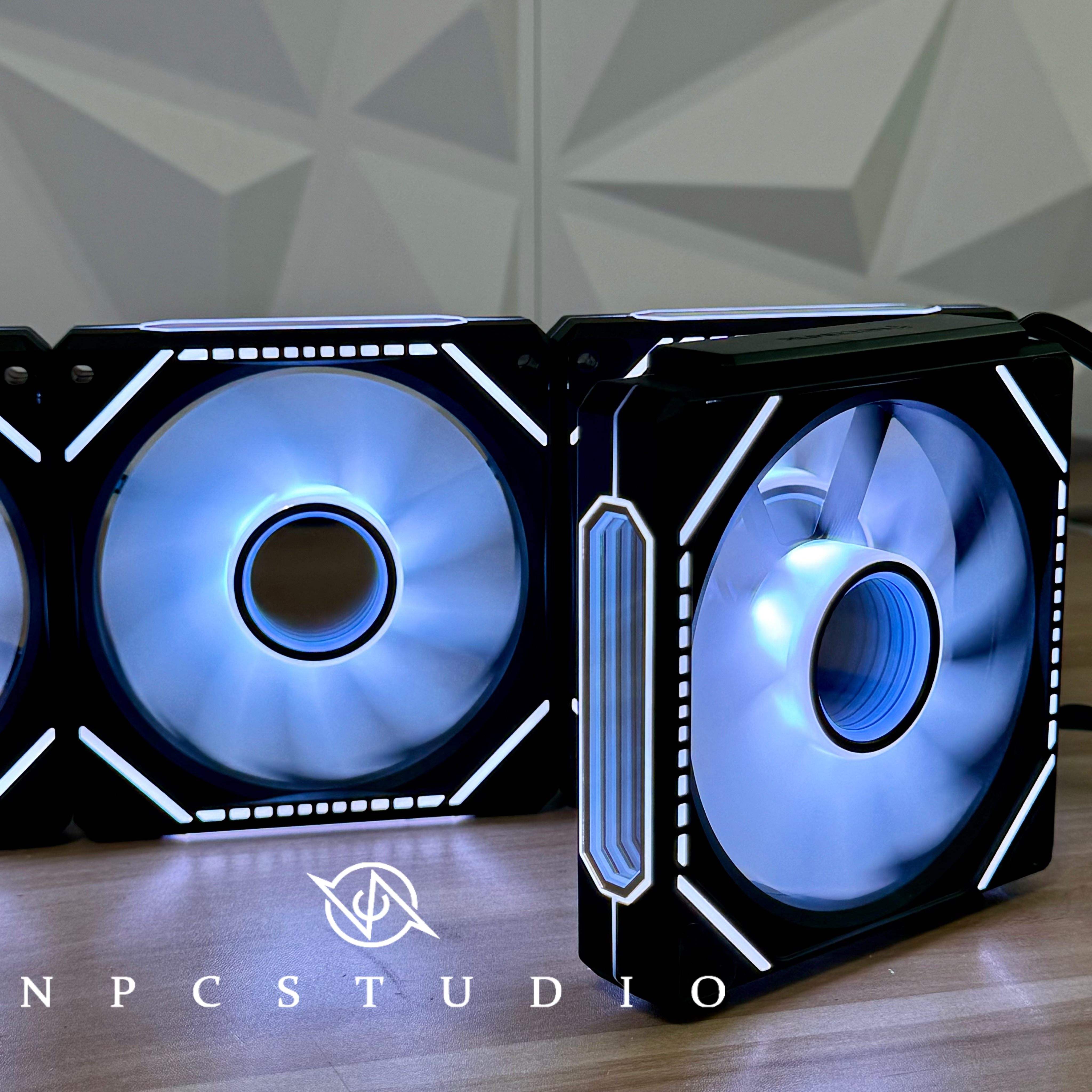 Building Block Fan Black