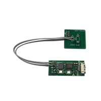 Lector de Tarjetas de Proximidad RFID ISO 14443A de 13.56MHz, Módulo Negro Impermeable IP68 de Seguridad Inteligente, Salida Wiegand para Cerradura de Puerta